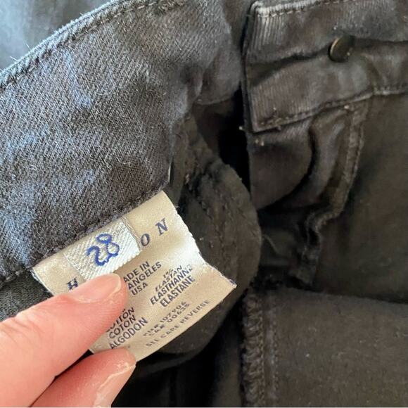 Hudson Black MidRise Denim Skinny Jeans Women’s Size 28 Made In the USA W427DKS - Picture 4 of 16